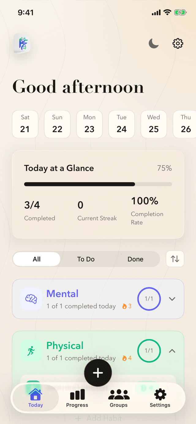 Build the daily rhythm